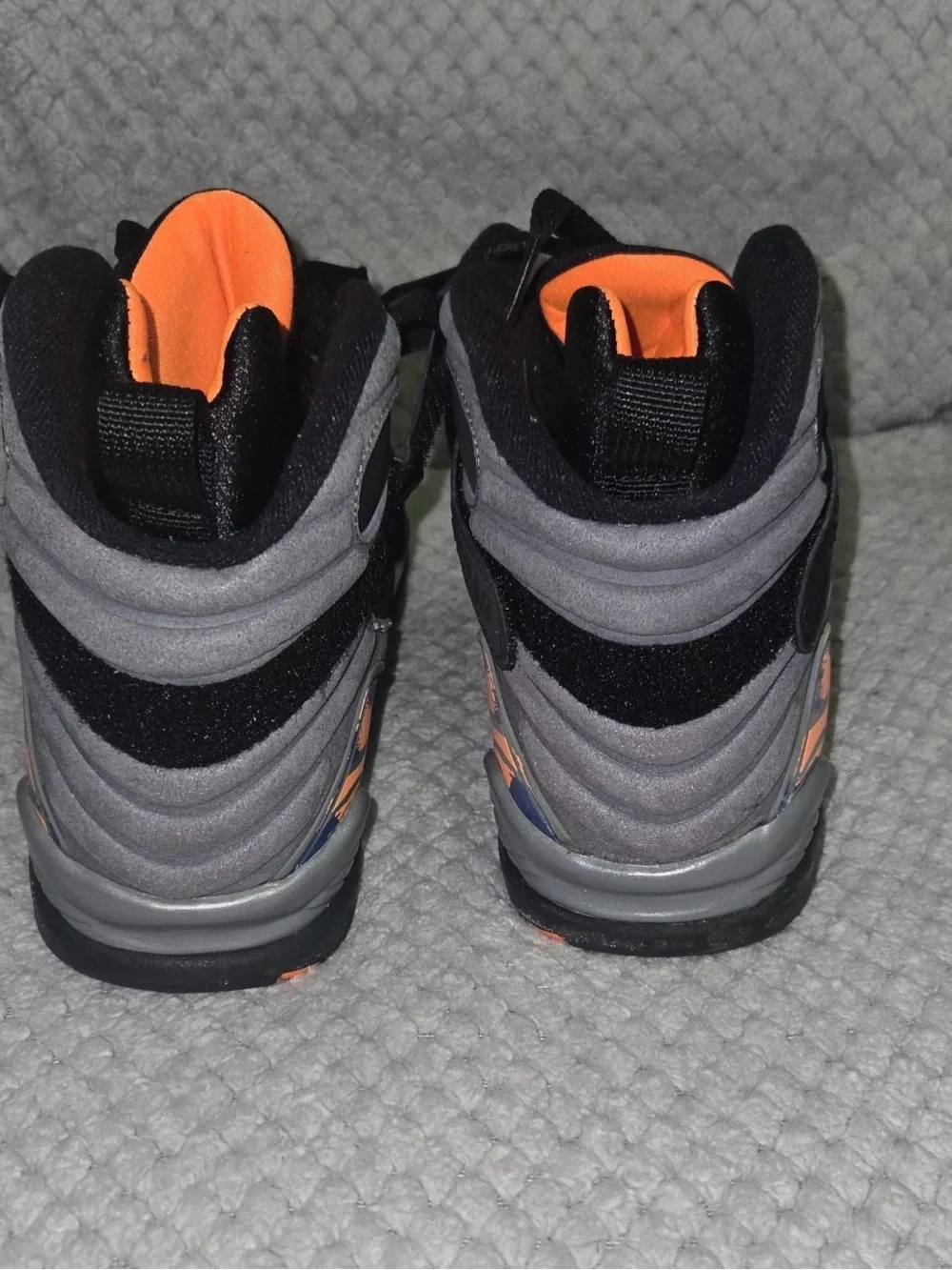 Nike Air Jordan (8) Men’s Black & Orange Basketball Shoes